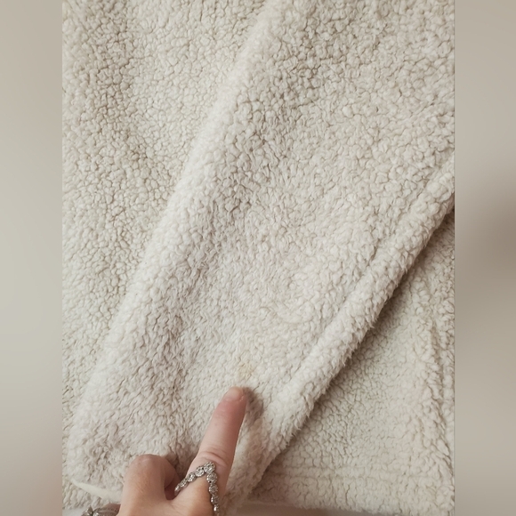 The North Face Campshire Sherpa Fleece Pullover Size Small Vintage White - Picture 11 of 13